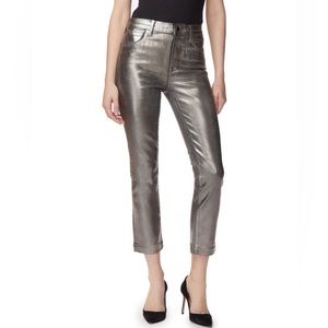 NWT J. Brand Ruby High Rise Crop Cigarette Shiny Straight Y2K Jeans Size 24